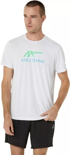 ASICS-T-Shirt Asics Court Graphic Blanc-0