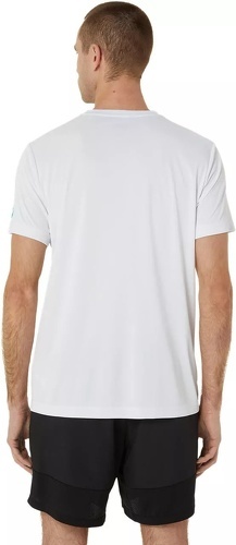 ASICS-T-Shirt Asics Court Graphic Blanc-1