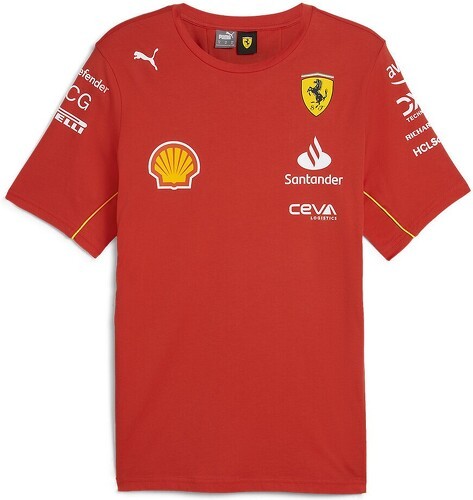 SCUDERIA FERRARI-T-shirt Ferrari Scuderia Officiel Formule 1 Homme Rouge-1