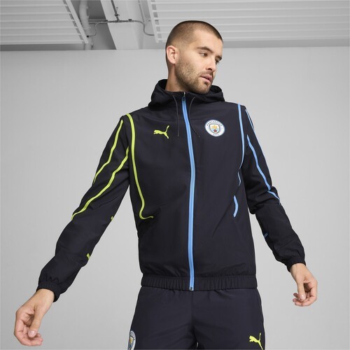 PUMA-Veste d’avant match tissée Manchester City Homme-3