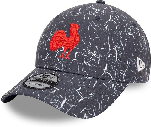 NEW ERA-Casquette 9FORTY New Era Adulte XV de France Crinkle All Over Print-0