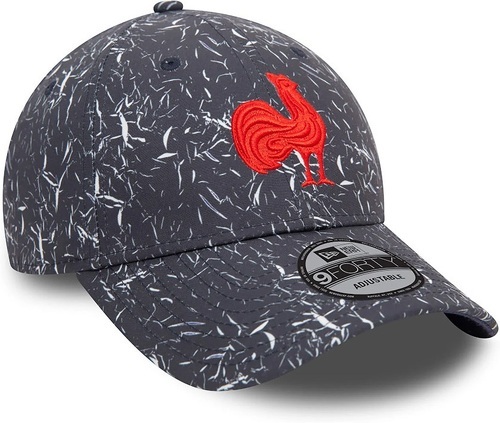 NEW ERA-Casquette 9FORTY New Era Adulte XV de France Crinkle All Over Print-1