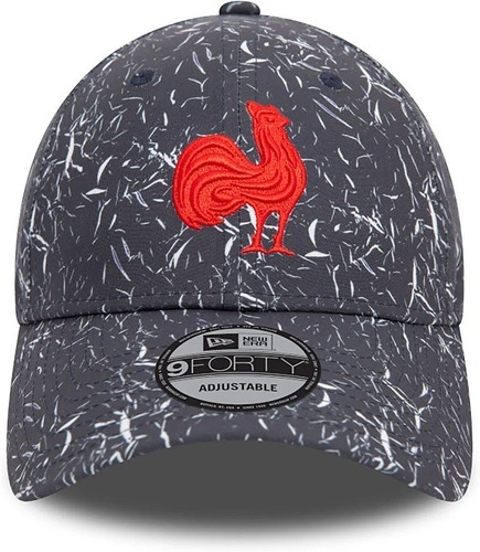 NEW ERA-Casquette 9FORTY New Era Adulte XV de France Crinkle All Over Print-2