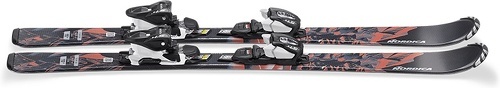 NORDICA-Pack De Ski Nordica Team Am Fdt (110-150) + Fixations Jr 7.0 Fdt Noir Garçon-2