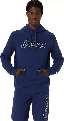 ASICS-Felpa Con Cappuccio Asics Logo Marine-0