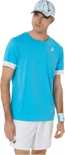 ASICS-T-Shirt Asics Court Bleu clair-0