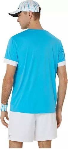 ASICS-T-Shirt Asics Court Bleu clair-2