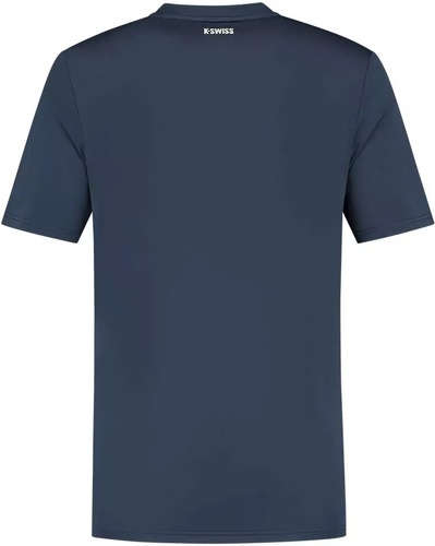 K-SWISS-T-Shirt K-Swiss Hypercourt Basic Crew Bleu marine-1