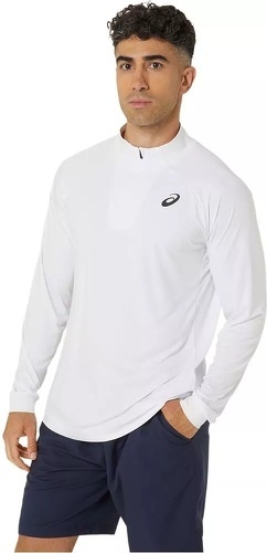 ASICS-T-Shirt Manches Longues Asics Court Manches Longues Zip-2