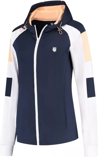 K-SWISS-Veste K-Swiss Hypercourt Tracksuit Femme Bleu / Pêche-0