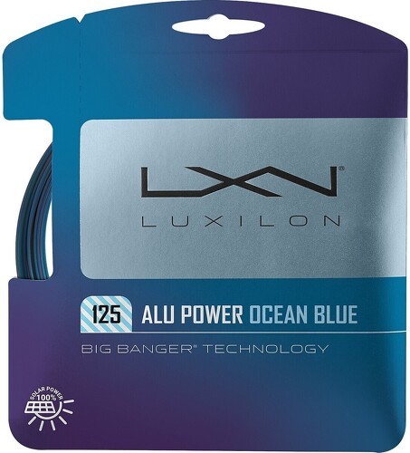 LUXILON-ALU Power Ocean Blue 125 Tennis String - Set-1