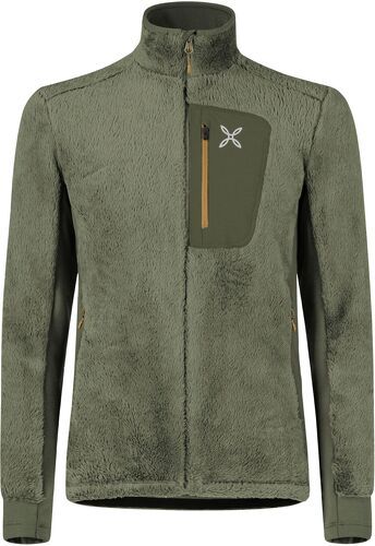 Montura-Pull Remind Fleece Green Sage/Brown-image-1