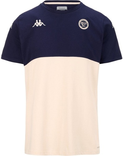 KAPPA-T-shirt Ayba 8 UBB Bleu marine et beige Enfant-0