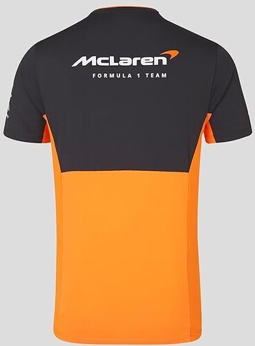 MCLAREN RACING-T-shirt officiel de l'équipe McLaren Homme Formule 1 - Papaye/Phantom-0