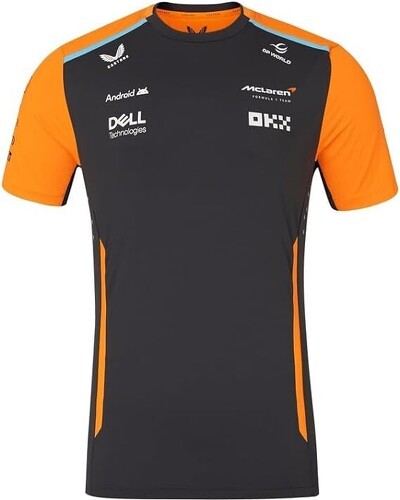 MCLAREN RACING-T-shirt officiel de l'équipe McLaren Homme Formule 1 - Phantom/Papaye-0