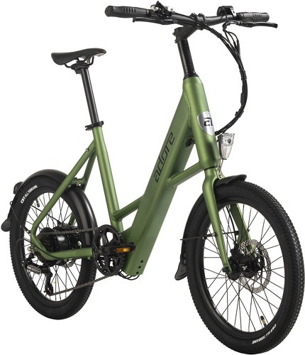 Adore-ADORE Vélo électrique compact 20" Aluminium C-200 Compact Bike Moteur dans la roue arrière 45NM / 10,4Ah vert métallisé mat-image-1