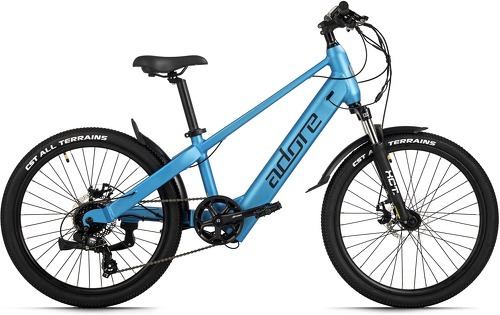 Adore-ADORE Vélo à Assistance Electrique Enfants 24" Aluminium Kids Vélo de ville KS-240 Moteur arrière 30NM / 10,4Ah Bleu Ciel Mat-1