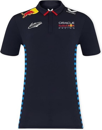 RED BULL RACING F1-Polo à manches courtes officiel Homme Oracle Red Bull Racing Teamline Sergio Perez - Bleu-1