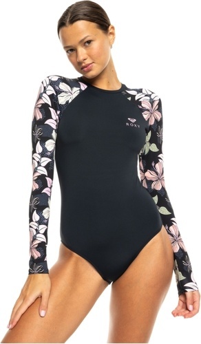 ROXY-Roxy Onesie Sunny Floral Long Sleeve Anthacit-0