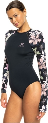 ROXY-Roxy Onesie Sunny Floral Long Sleeve Anthacit-1