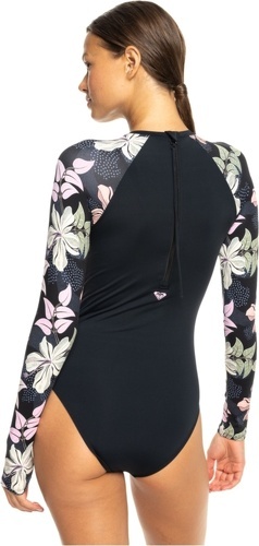 ROXY-Roxy Onesie Sunny Floral Long Sleeve Anthacit-2