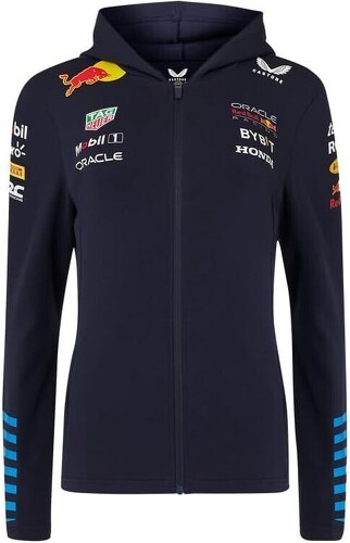 RED BULL RACING F1-Sweat à capuche zippé officiel Femme Oracle Red Bull Racing Teamline - Bleu-1