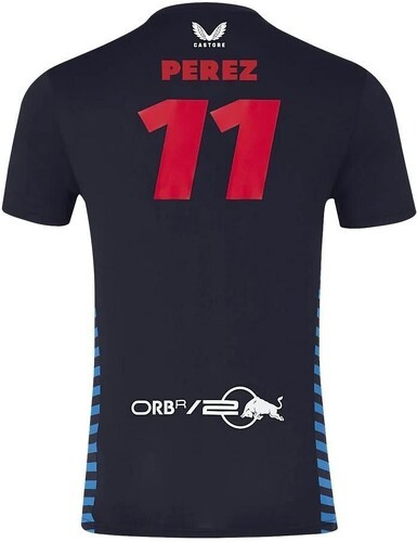 RED BULL RACING F1-T-shirt officiel Homme Oracle Red Bull Racing Teamline Sergio Perez - Bleu-0