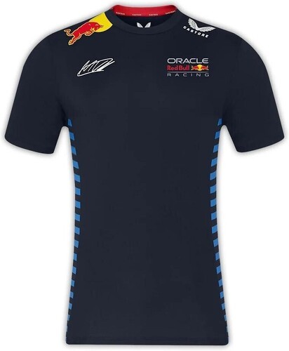 RED BULL RACING F1-t-shirt officiel à manches courtes Oracle Red Bull Racing Enfant Teamline - Bleu-1