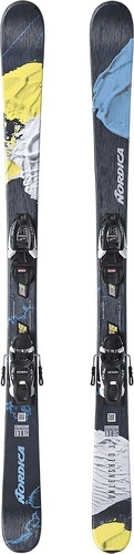 NORDICA-Pack De Ski Nordica Unleashed J Fdt + Fixations Jr 7.0 Fdt Wb Bleu Garçon-image-1