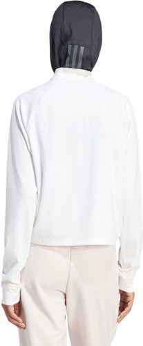 adidas-Pull Essentials Minimal Branding 1/4 Zip White-2