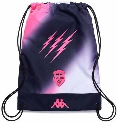 KAPPA-Sac de gym Cabasa Kappa Stade Français Paris Officiel Rugby Bleu/Rose Unisexe-1