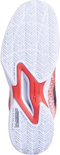 BABOLAT-Chaussures Babolat Jet Mach 3 Clay Junior Rouge / Blanc-4