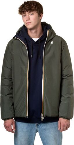 KWAY-Veste Jack Thermo Reversible Green Blackish/Blue Depth-2