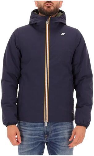 KWAY-Veste Jack Warm Reversible Blue Depth/Green Blackish-3