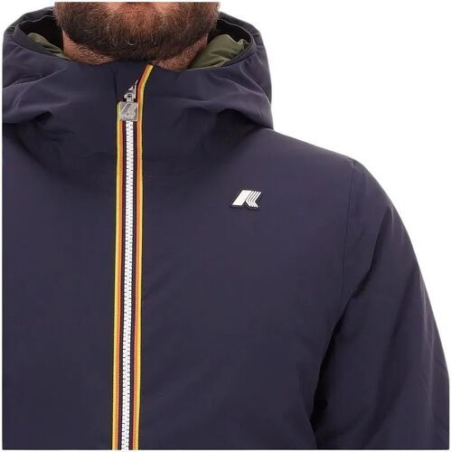 KWAY-Veste Jack Warm Reversible Blue Depth/Green Blackish-4