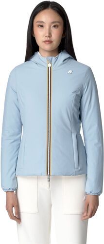 KWAY-Veste Lily Warm Reversible Blue A/White Gardenia-2