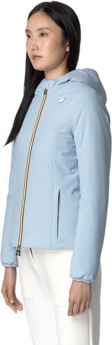 KWAY-Veste Lily Warm Reversible Blue A/White Gardenia-4