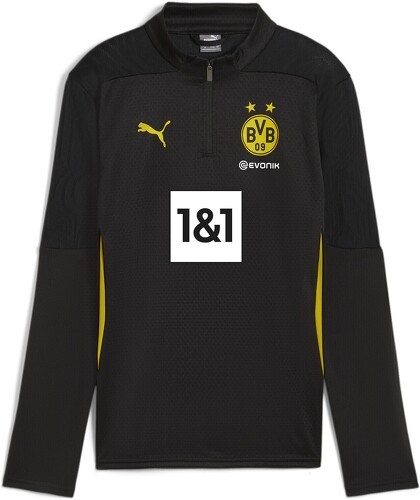 PUMA-Haut d’entraînement à 1/4 zip Borussia Dortmund Enfant et Adolescent-0