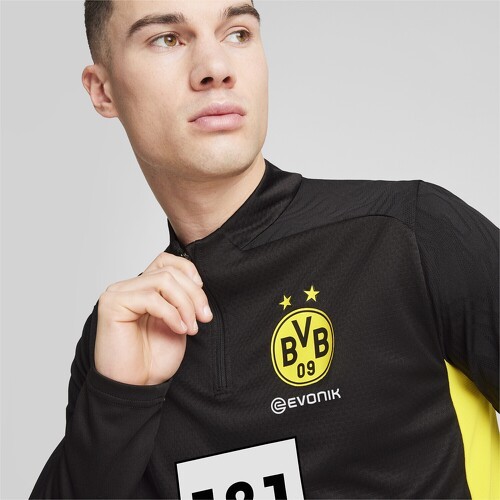 PUMA-Haut d’entraînement à 1/4 zip Borussia Dortmund Homme-4