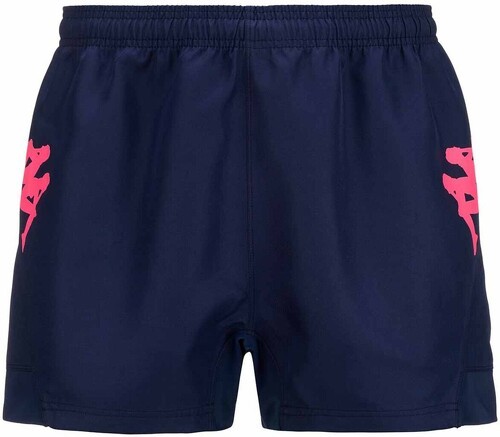 KAPPA-Short Salento Kappa Stade Français Paris Officiel Rugby Bleu/Rose Homme-0