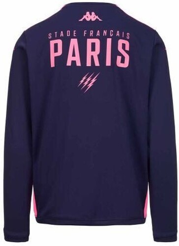 KAPPA-Sweat Apron Pro 8 Kappa Stade Français Paris Officiel Rugby Bleu/Rose Homme-0