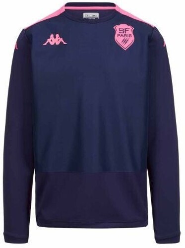 KAPPA-Sweat Apron Pro 8 Kappa Stade Français Paris Officiel Rugby Bleu/Rose Homme-1