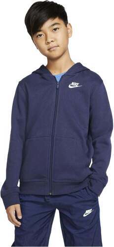 NIKE-Nike Garçon Sweat à capuche, Midnight Marine/(Blanc), XS-2