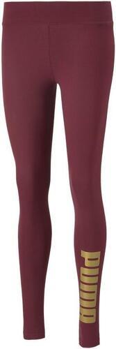 PUMA-Legging Bordeaux Femme Puma Metallic-0