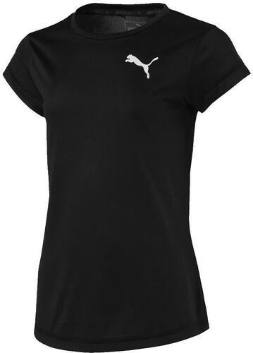 PUMA-T-shirt Noir Enfant Puma Active Tee G-0