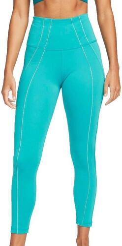 NIKE-Legging Turquoise Femme Nike 7/8 Lurex-0