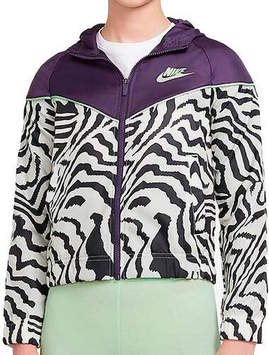 NIKE-Coupe-Vent Beige/Violet Fille Nike Windrunner-0