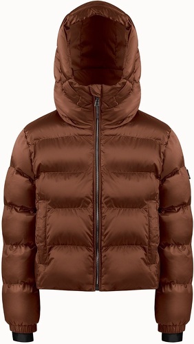 POIVRE BLANC-Doudoune Poivre Blanc Synthetic Down 1200 Choco Brown Fille-0