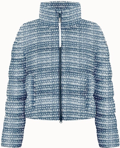 POIVRE BLANC-Doudoune Poivre Blanc Synthetic Down 1203 Tweed Gothic Blue Femme-image-1