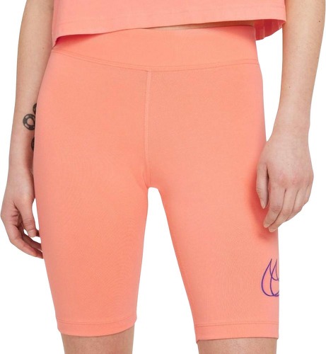 NIKE-Short Cycliste Orange Femme Nike Essential-0